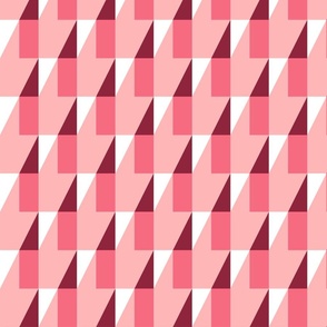 Pink retro triangle peaks geometrics
