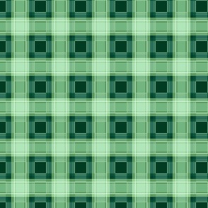 Beautiful green geometric checkered pattern