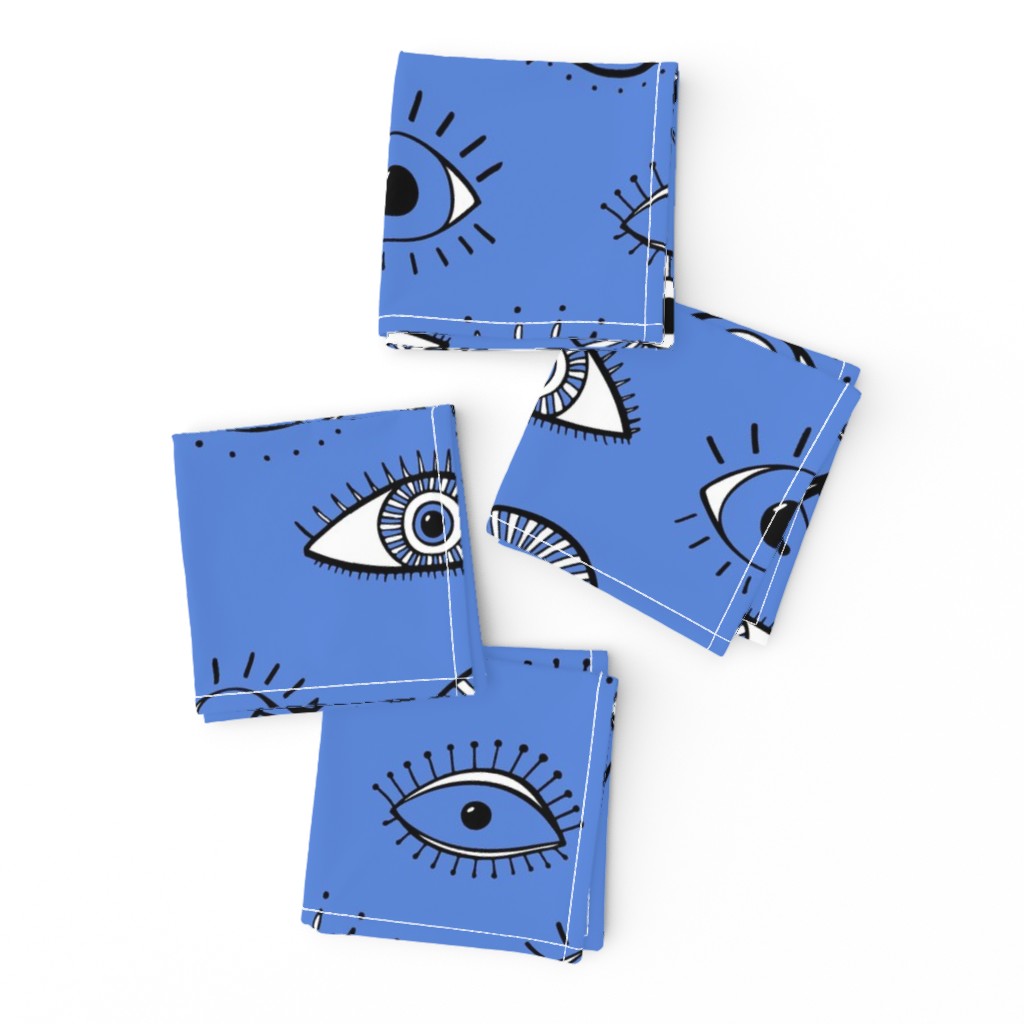 Eyes - bright blue (large scale)