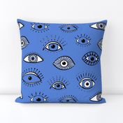 Eyes - bright blue (large scale)