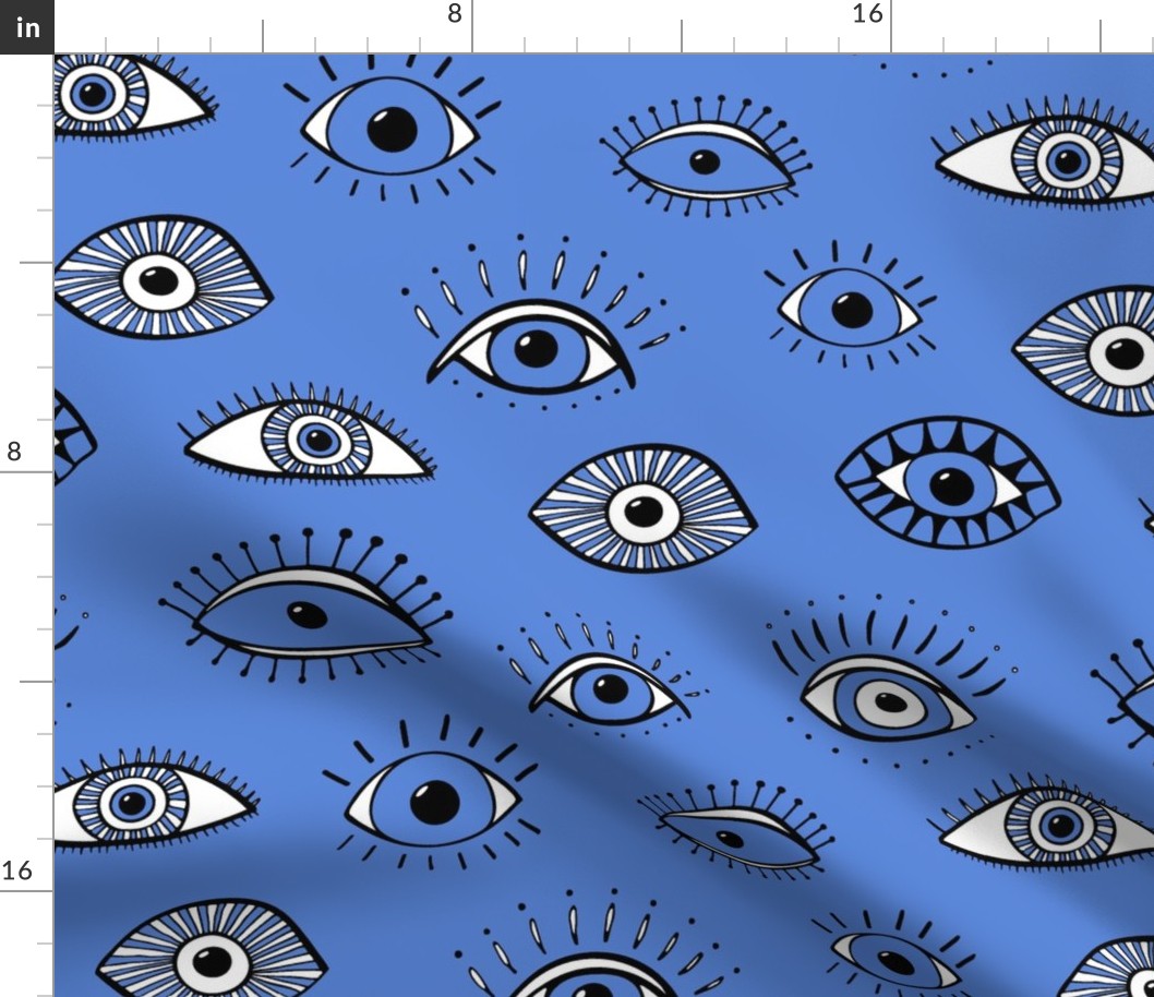 Eyes - bright blue (large scale)