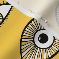 Eyes - yellow and white (large scale)