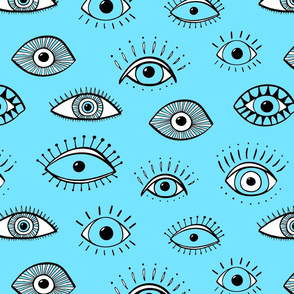 Eyes - turquoise (large scale)