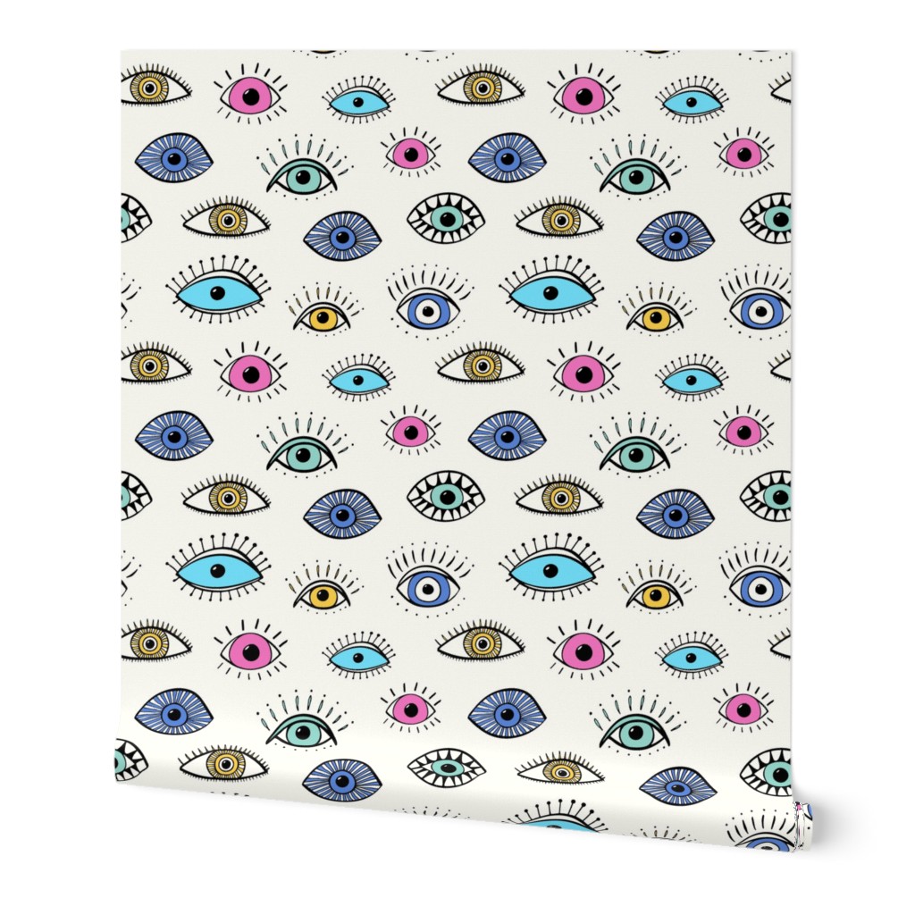 evil eye - multi colour (medium scale)