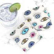 evil eye - multi colour (medium scale)