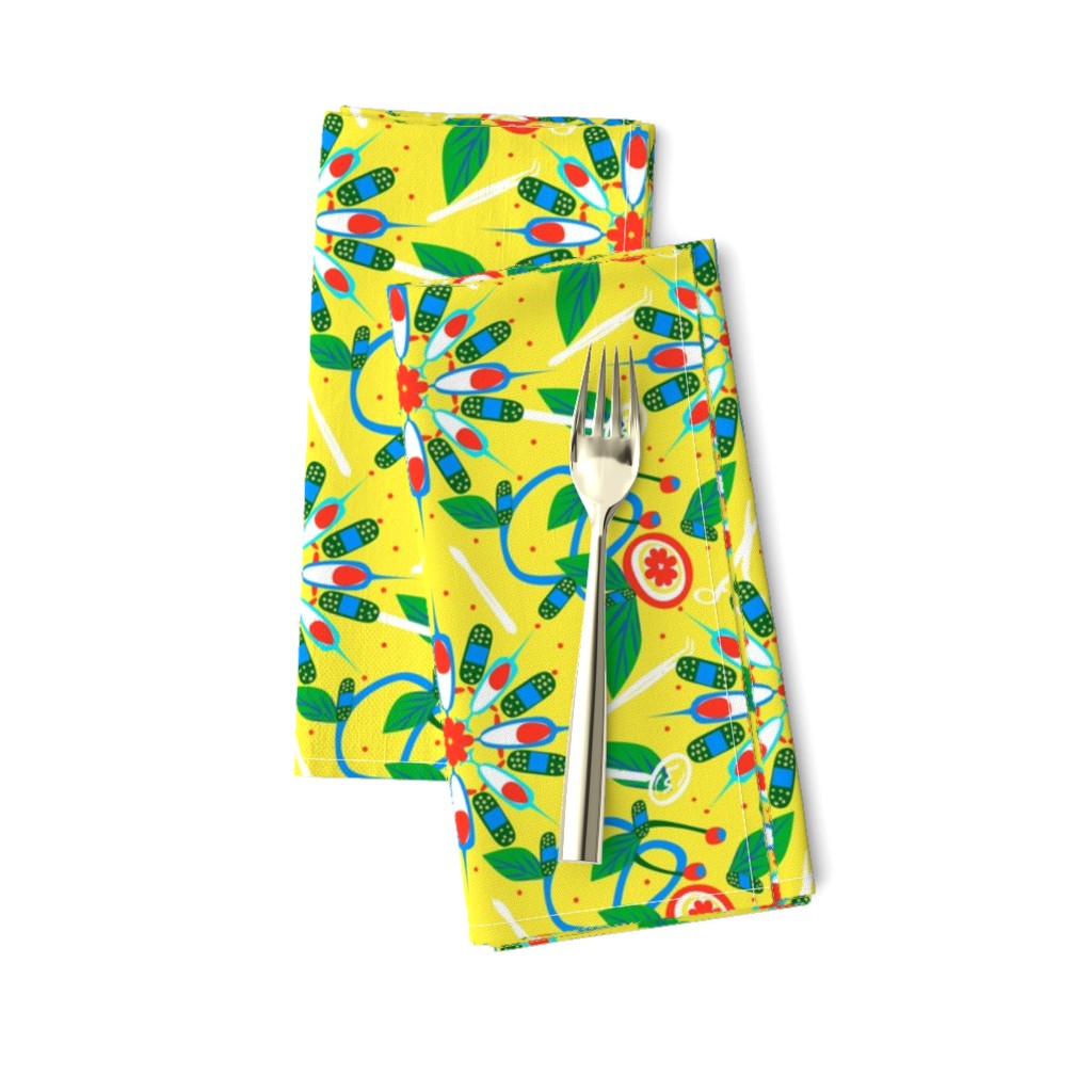 Doctors floral yellow