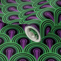 Overlook Hotel Carpet from The Shining: Purple/Green (tiny version)