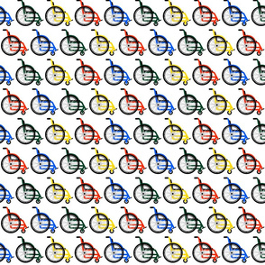 wheelchair repeat straight - tiny - 4 color 
