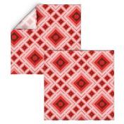 Op Art Red Squares