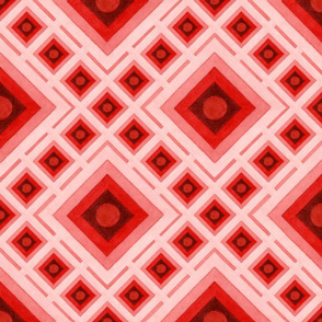 Op Art Red Squares