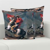 Napoleon Bonaparte  famous portraits french france emperor general military soldiers horses 18th century 19 century victorian wars battles army bicorne hat capes cannons artillery mountains clouds swords cutlass historical baroque neoclassical