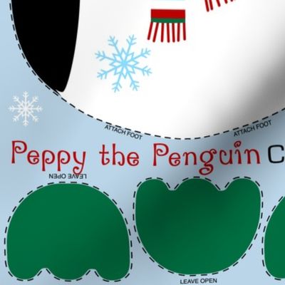 Peppy the Penguin Cut and Sew xmas