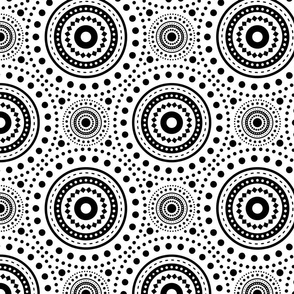 Doodle Dots Black