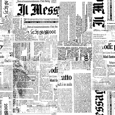 Newspaper Fabric, Wallpaper and Home Decor