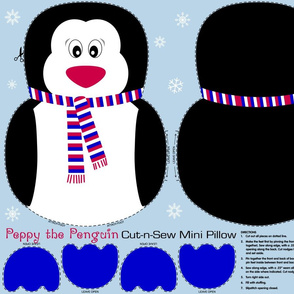 Peppy the Penguin Cut and Sew RWB