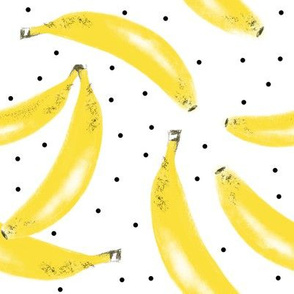 Banana bunches with dots