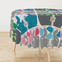 Edwin the Elephant Cut and Sew  Blue