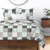 Always Quilt - seAfoam and beige - ROTATED