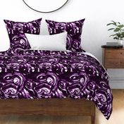 violet purple black and white modern circles