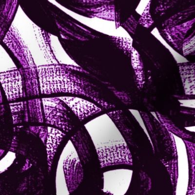 violet purple black and white modern circles