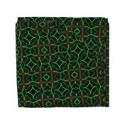 Bright geometric pattern - red and green