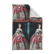 queens princesses crowns red pink gowns tiaras baroque victorian beauty royal castles pearl necklaces chokers bows fans earrings lace empresses ballgowns rococo royal portraits palace beautiful lady woman elegant gothic lolita egl neoclassical  historical