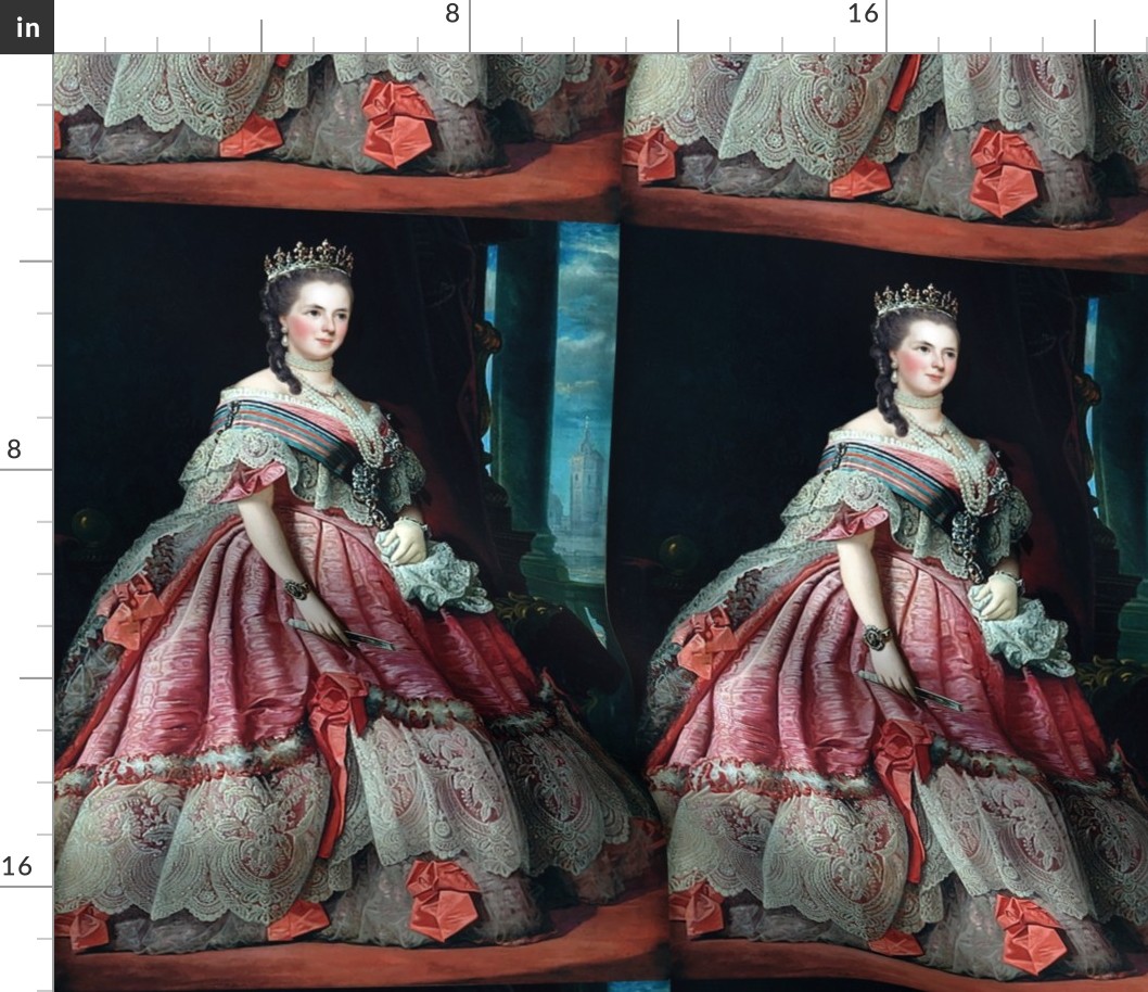 queens princesses crowns red pink gowns tiaras baroque victorian beauty royal castles pearl necklaces chokers bows fans earrings lace empresses ballgowns rococo royal portraits palace beautiful lady woman elegant gothic lolita egl neoclassical  historical