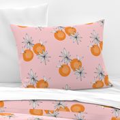 oranges on blush