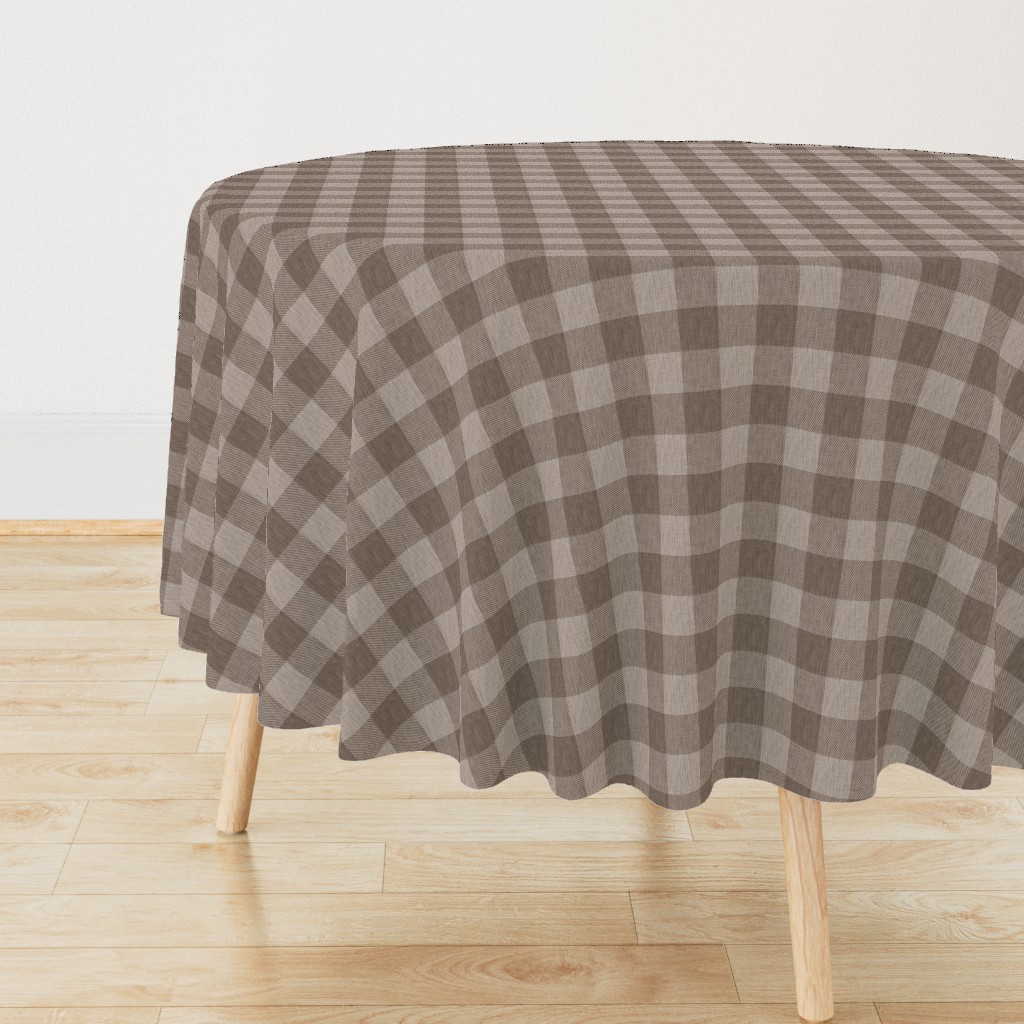 Textured Buffalo Plaid - light brown