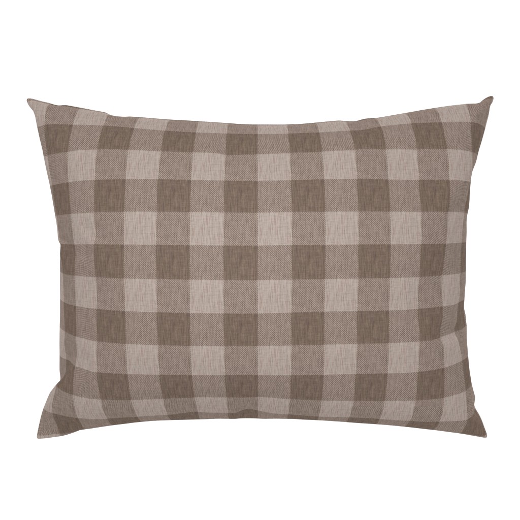 Textured Buffalo Plaid - light brown