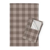 Textured Buffalo Plaid - light brown