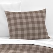 Textured Buffalo Plaid - light brown