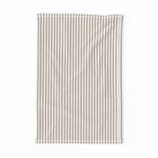 Mattress Ticking Narrow Striped Pattern in Dark Brown and White