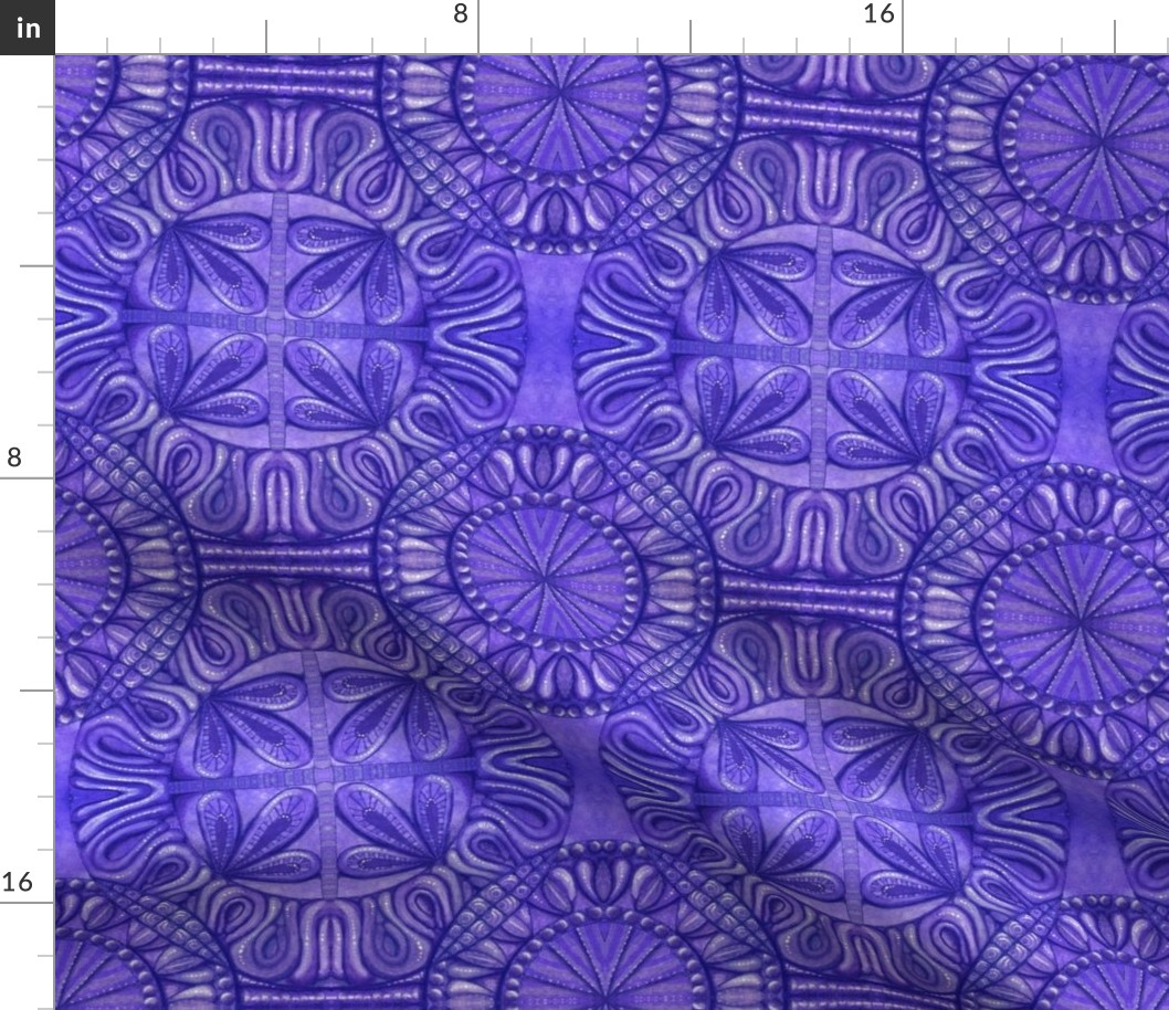 Quilt square monochrome purple