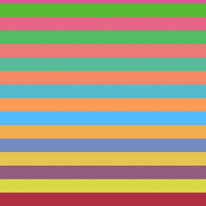 Polychromatic Stripes - Turned - Cheerful