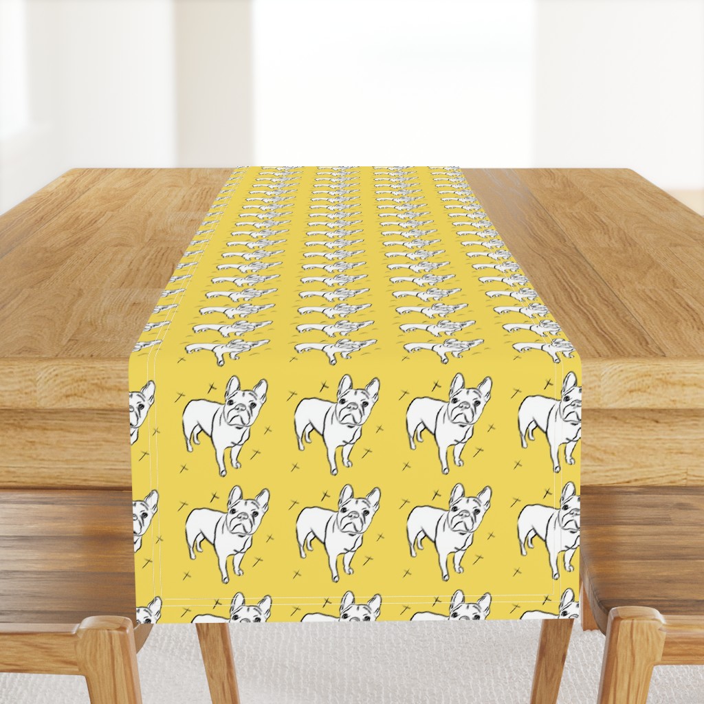 French Bulldog on Goldenrod Yellow