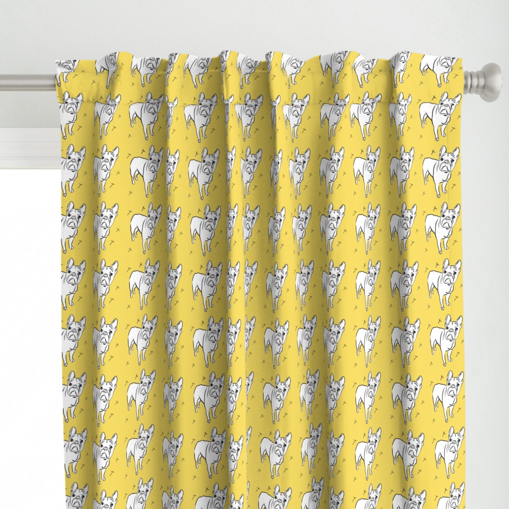 French Bulldog on Goldenrod Yellow