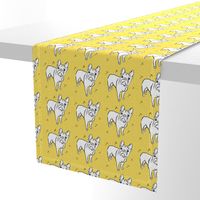 French Bulldog on Goldenrod Yellow