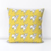 French Bulldog on Goldenrod Yellow