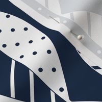 mod leaves navy white