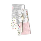 Deer Cheater Quilt Wholecloth – You Are So Loved – Gray Blush Peach Fawn Baby Girl Patchwork 1A (rotated)