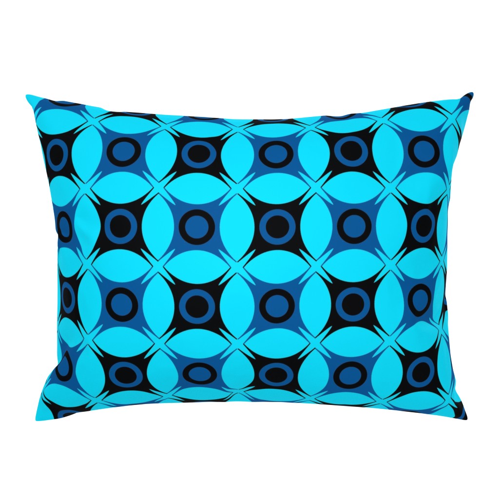 Retro Geometric blue