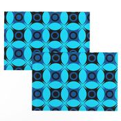 Retro Geometric blue