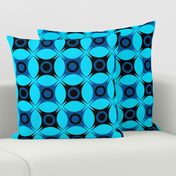 Retro Geometric blue