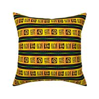 Bold African Tribal Markings in Gold