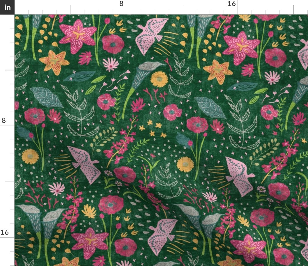 Rich Floral Forest Floor