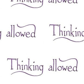 Thinking Allowed