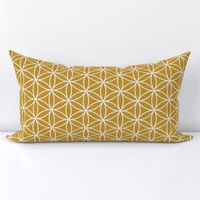 Flower of Life mustard yellow Wallpaper