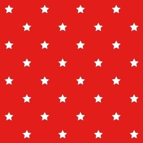 bright red stars half inch