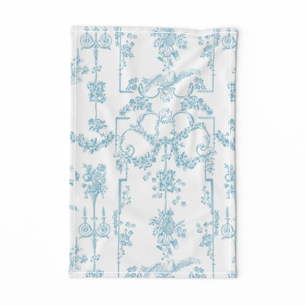 Pompadour Toile aqua 1